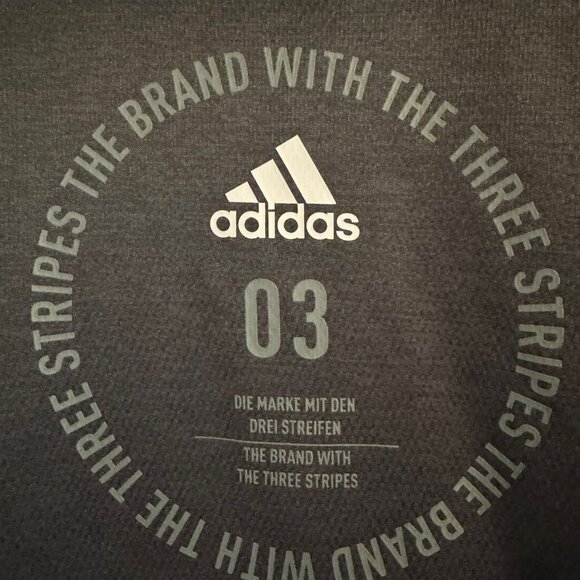 Adidas Hoodie Sweatshirt The Brand With The Three Stripes Gray Men’s Medium Pull - Picture 2 of 4